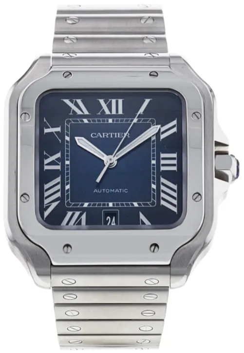 Cartier Santos WSSA0030 39mm Stainless steel Blue