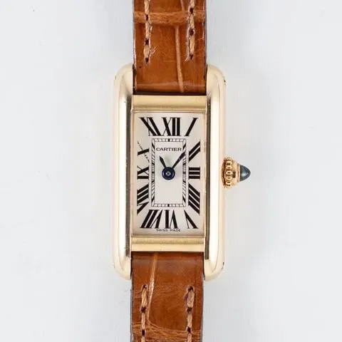 Cartier Tank 2443 14mm Yellow gold White