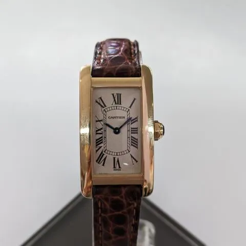 Cartier Tank Américaine 1710 19mm Yellow gold White