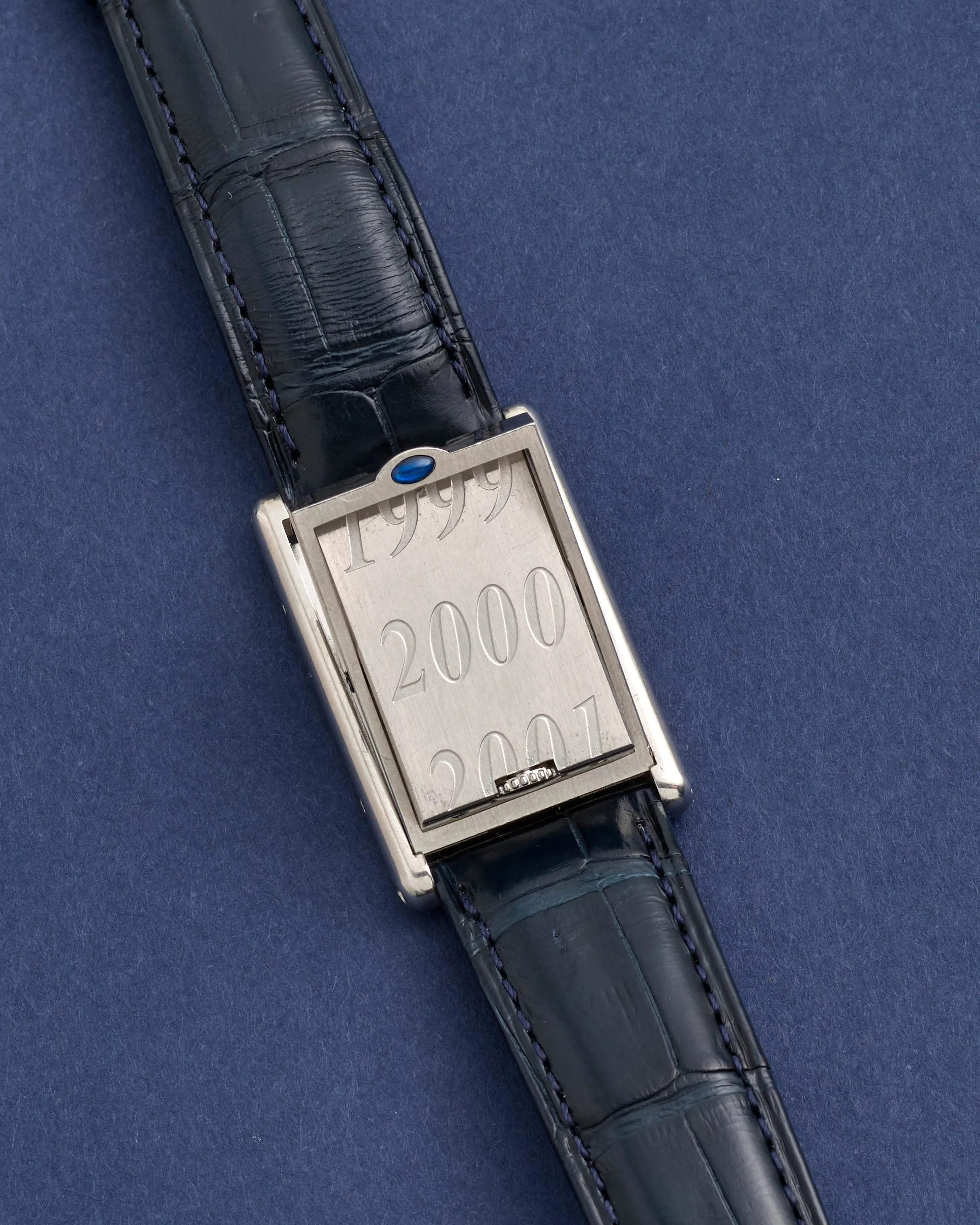 Cartier Tank Basculante 2405 25mm Stainless steel White 1