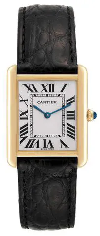 Cartier Tank Solo W1018855. 34mm Yellow gold Silver 2