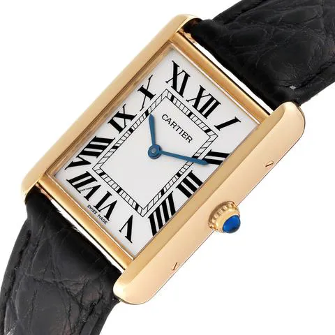 Cartier Tank Solo W1018855. 34mm Yellow gold Silver 4