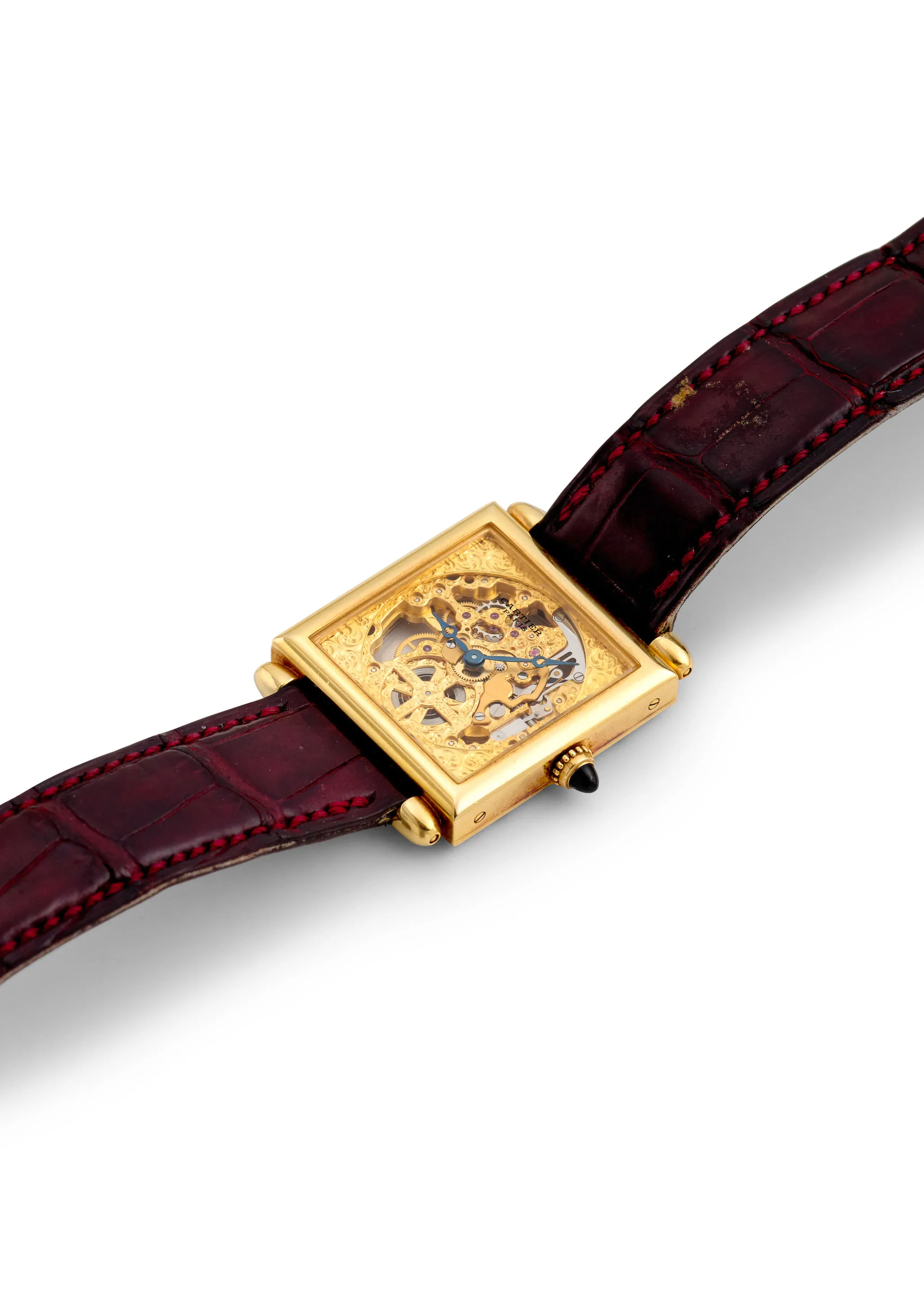 Cartier Tank W153335 26.2mm Yellow gold Gold skeletonized 3