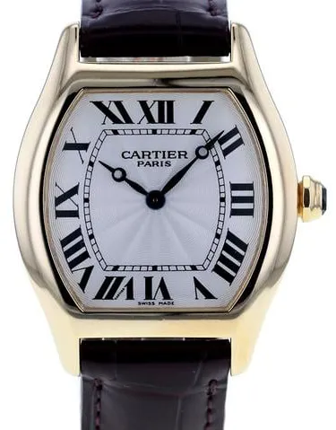 Cartier Tortue 2496C 34mm Yellow gold Silver