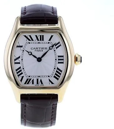 Cartier Tortue 2496C 34mm Yellow gold Silver 1