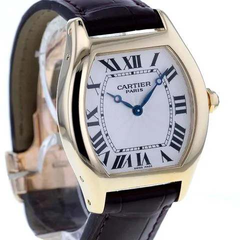 Cartier Tortue 2496C 34mm Yellow gold Silver 2