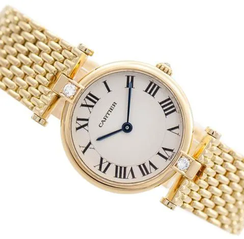 Cartier Vendôme 881076 24mm Yellow gold White