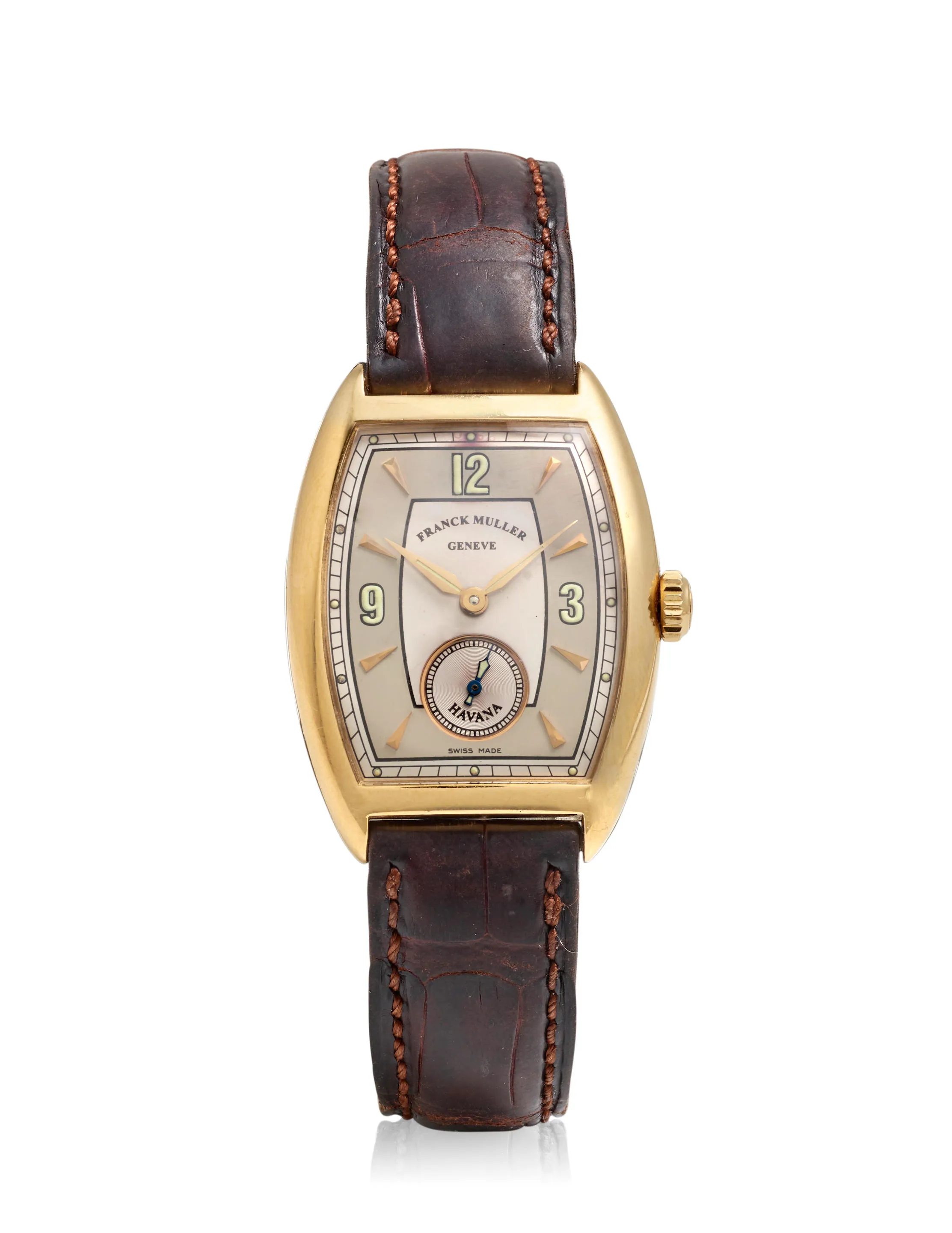 Franck Muller Casablanca 7501 S6 28mm Yellow gold Silver