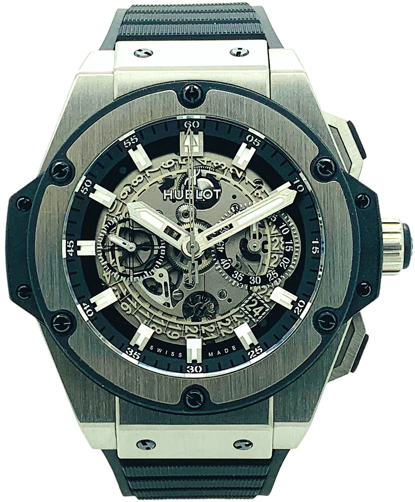 Hublot King Power 701.NX.0170.RX 52mm Titanium Skeletonized