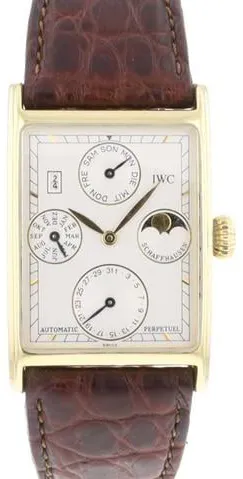 IWC Novecento IW3545 26.5mm Yellow gold Silver