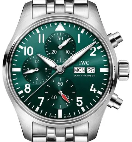 IWC Pilot IW388104 41mm Stainless steel Green