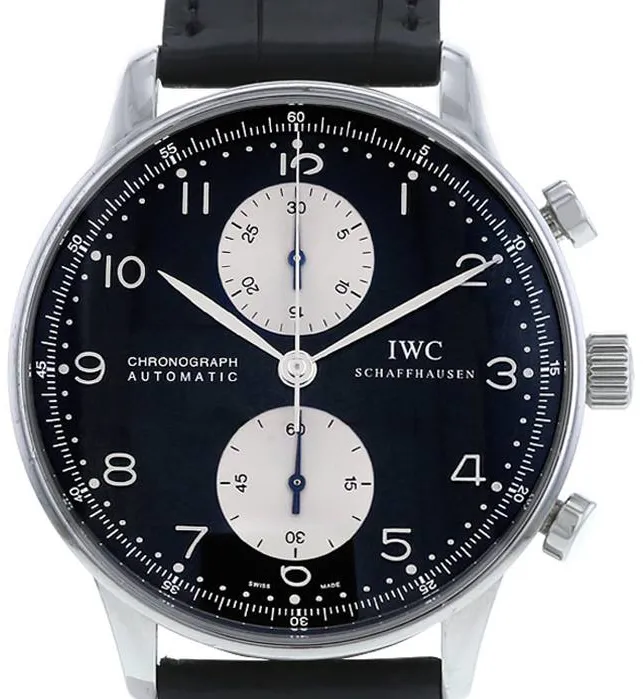 IWC Portugieser Chronograph 3714 41mm Stainless steel Black