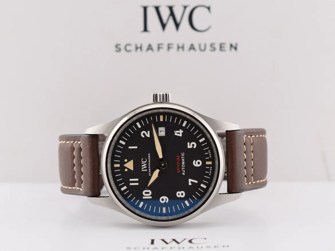 IWC Spitfire IW326803 39mm Stainless steel Black 1