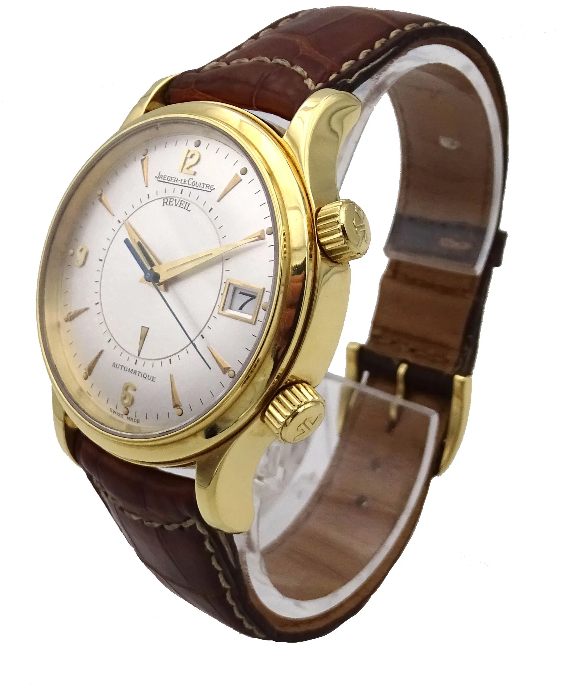 Jaeger-LeCoultre Memovox 141.1.97 38mm Yellow gold White 5