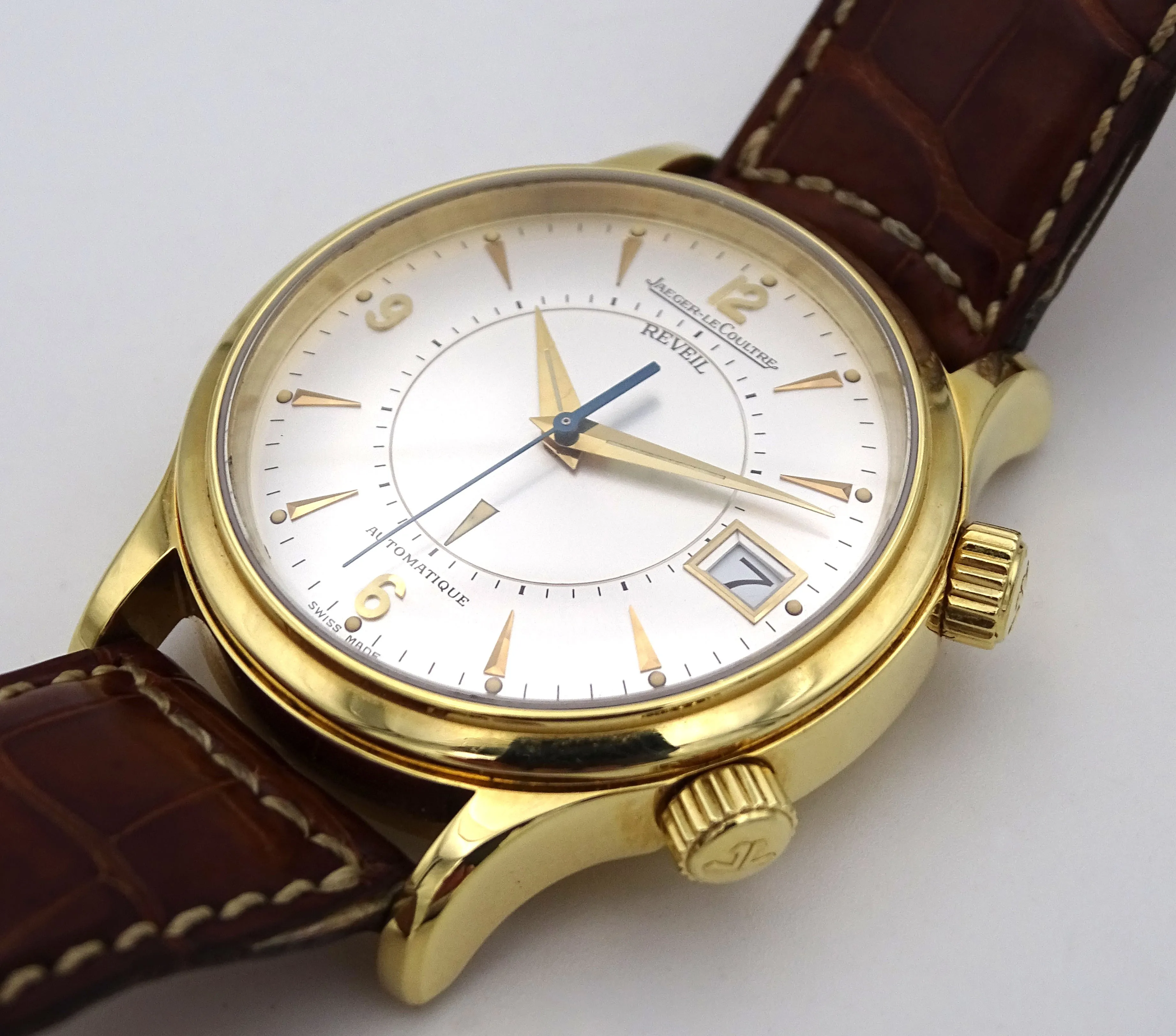 Jaeger-LeCoultre Memovox 141.1.97 38mm Yellow gold White 3