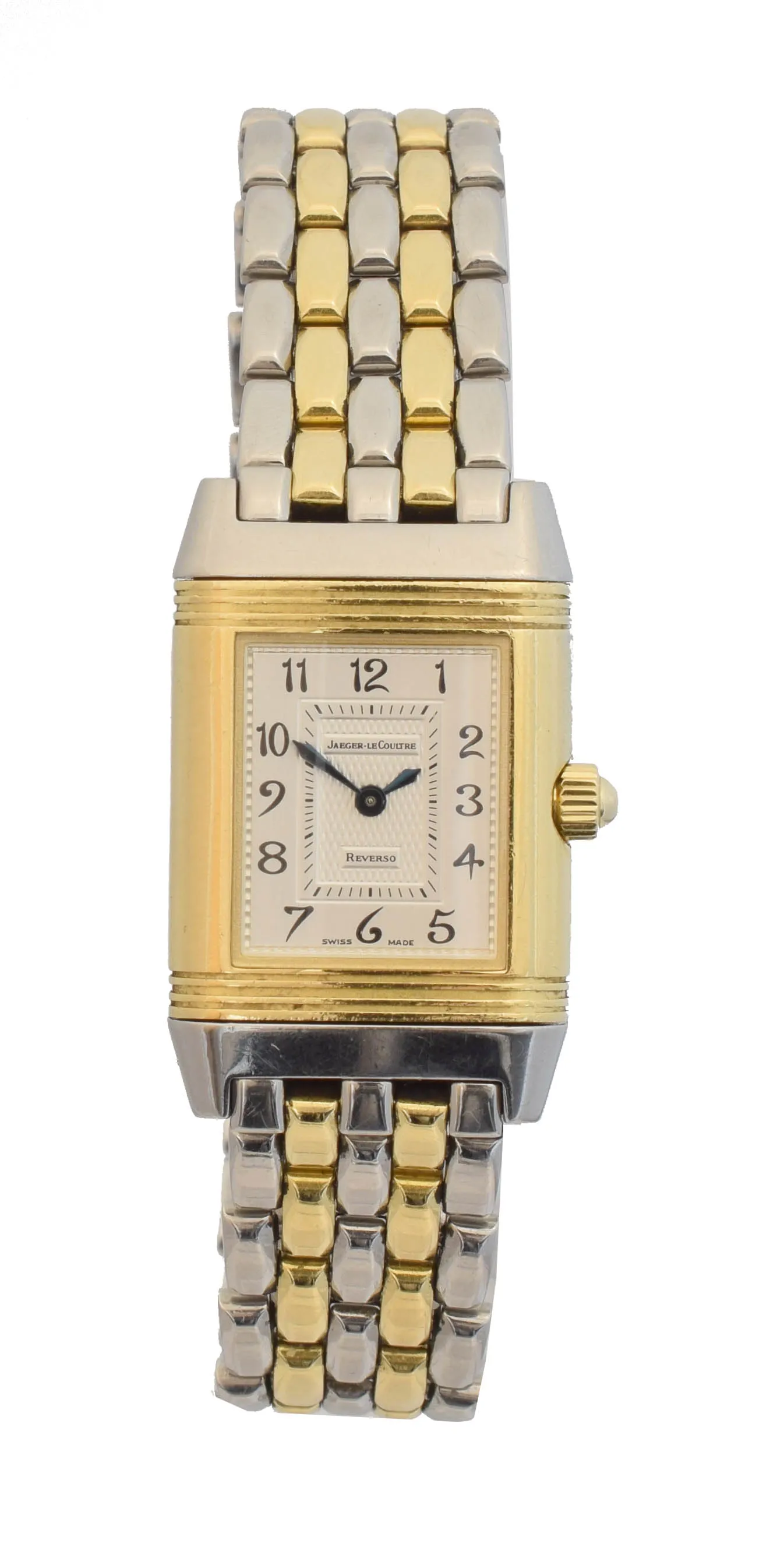 Jaeger-LeCoultre Reverso Duetto 266.5.44 20mm Yellow gold, stainless steel and diamond-set Silver 1