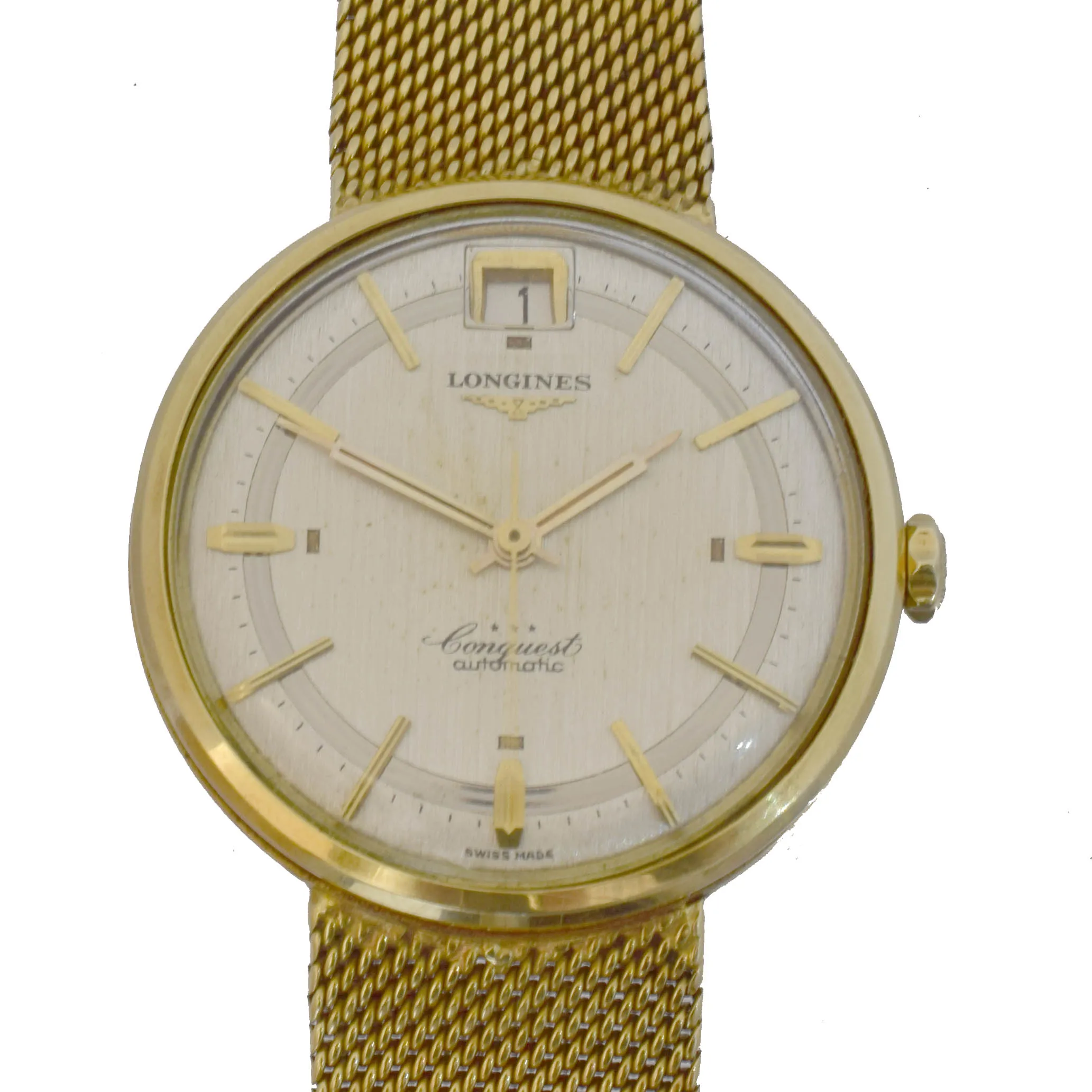 Longines Conquest 34mm Yellow gold