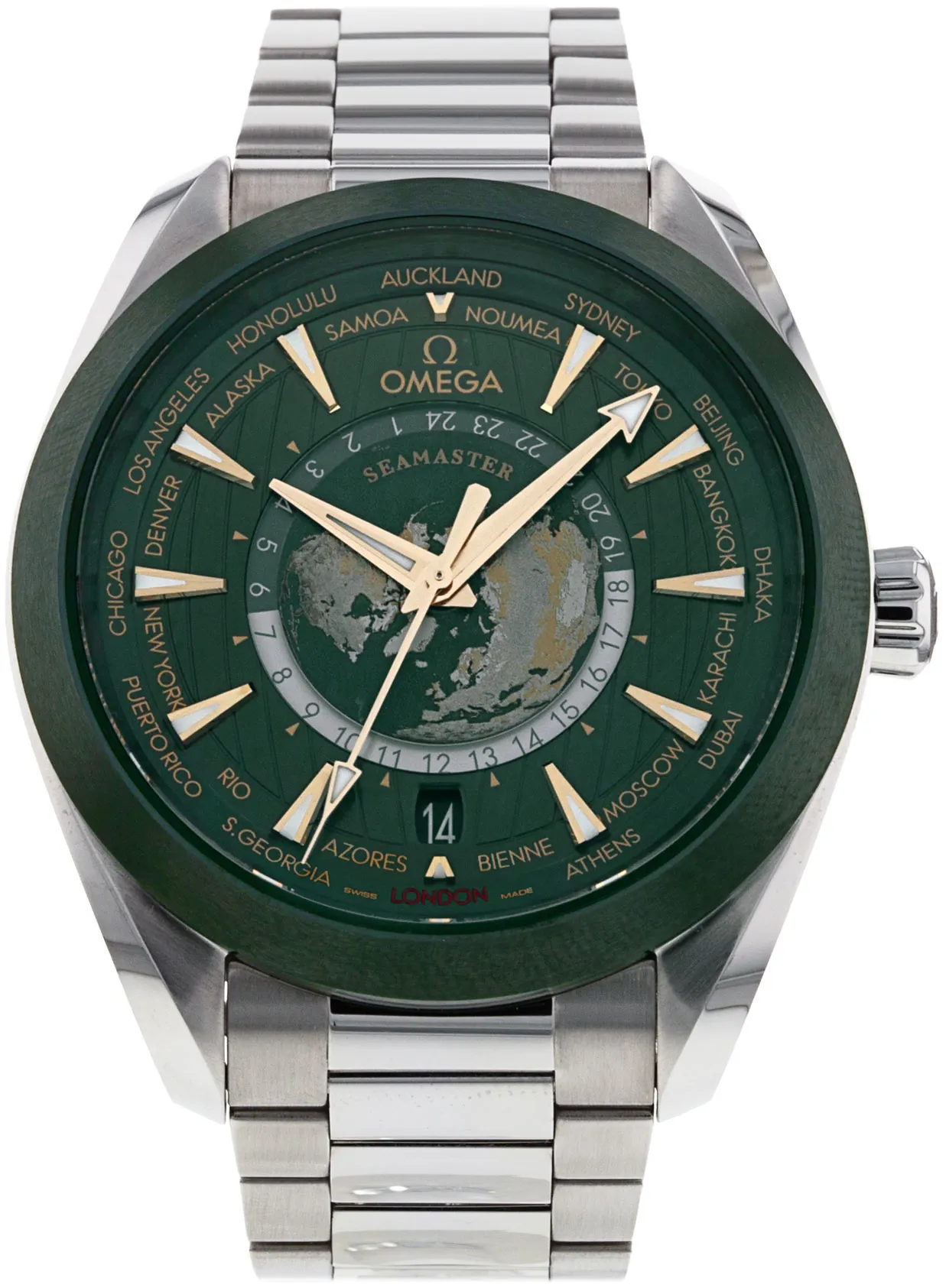 Omega Aqua Terra 150M 220.30.43.22.10.001 43mm Stainless steel Green