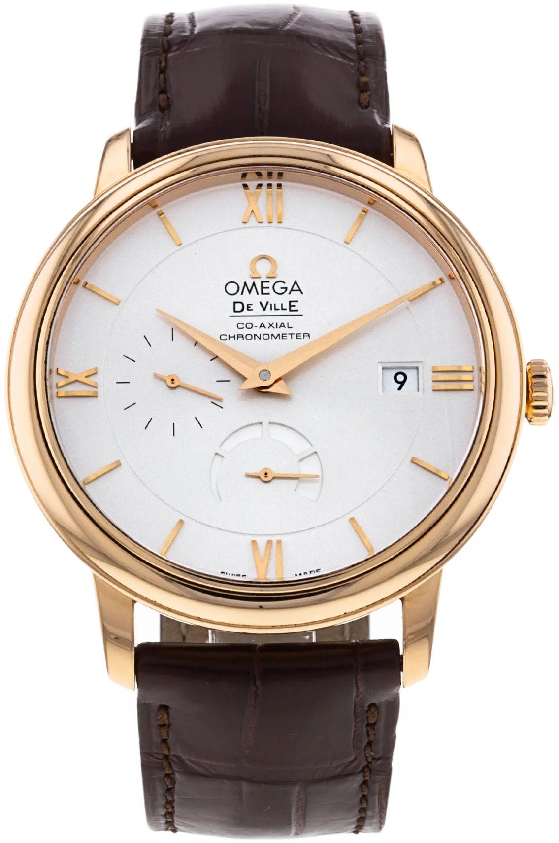 Omega De Ville 424.53.40.21.02.001 40mm Rose gold Silver