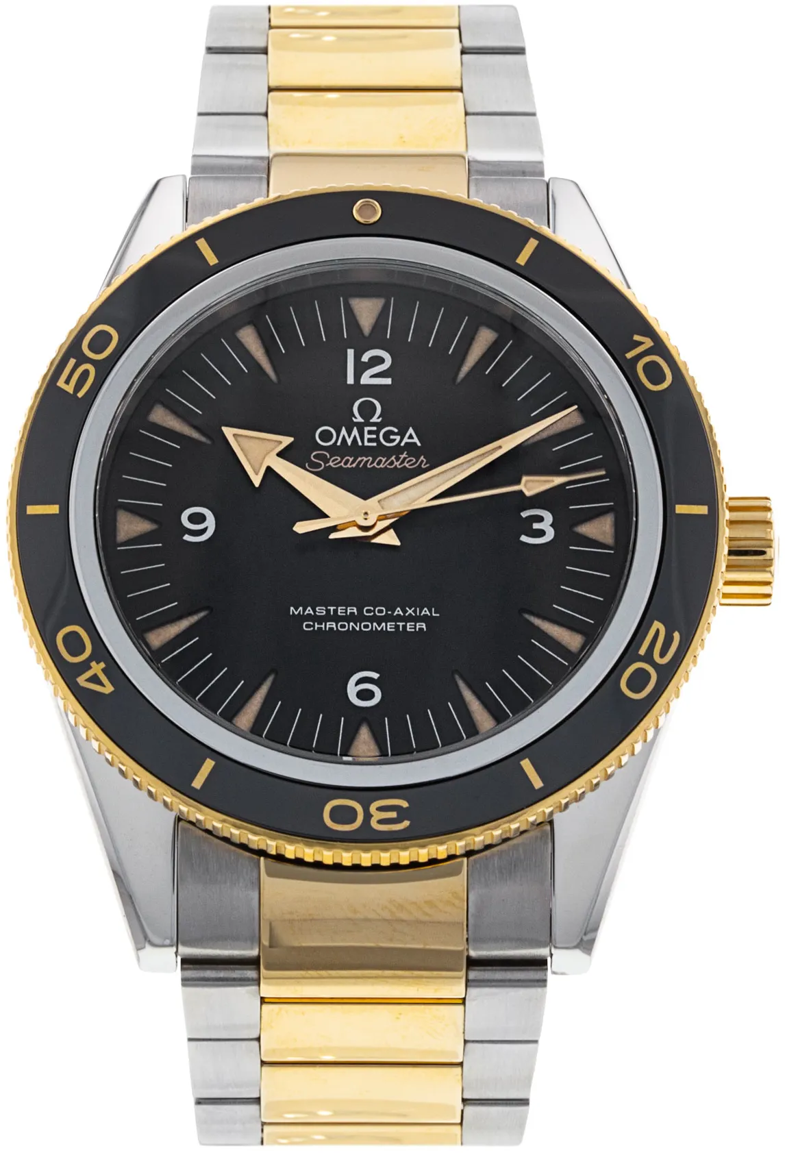 Omega Seamaster 300 233.20.41.21.01.002 41mm Yellow gold and Stainless steel Black