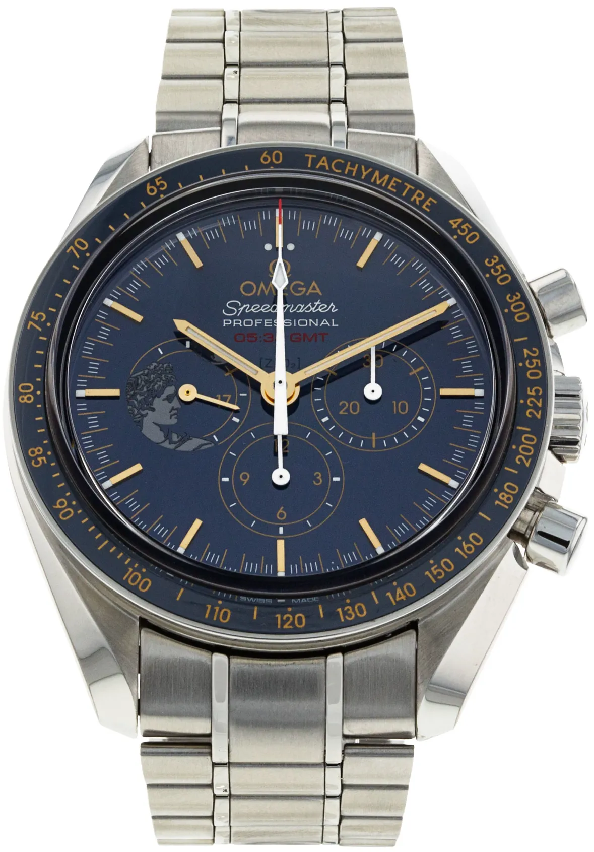 Omega Speedmaster Moonwatch 311.30.42.30.03.001 42mm Stainless steel Blue