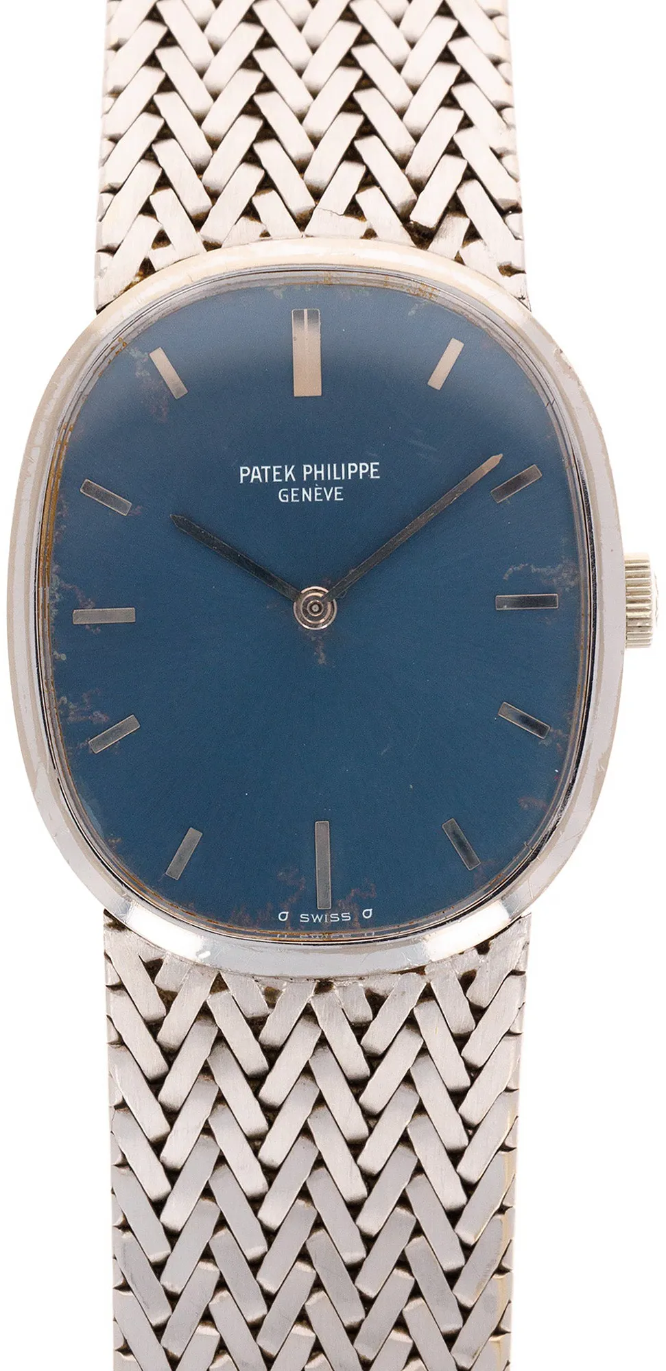 Patek Philippe Golden Ellipse 3548 27mm  18k WG Blue