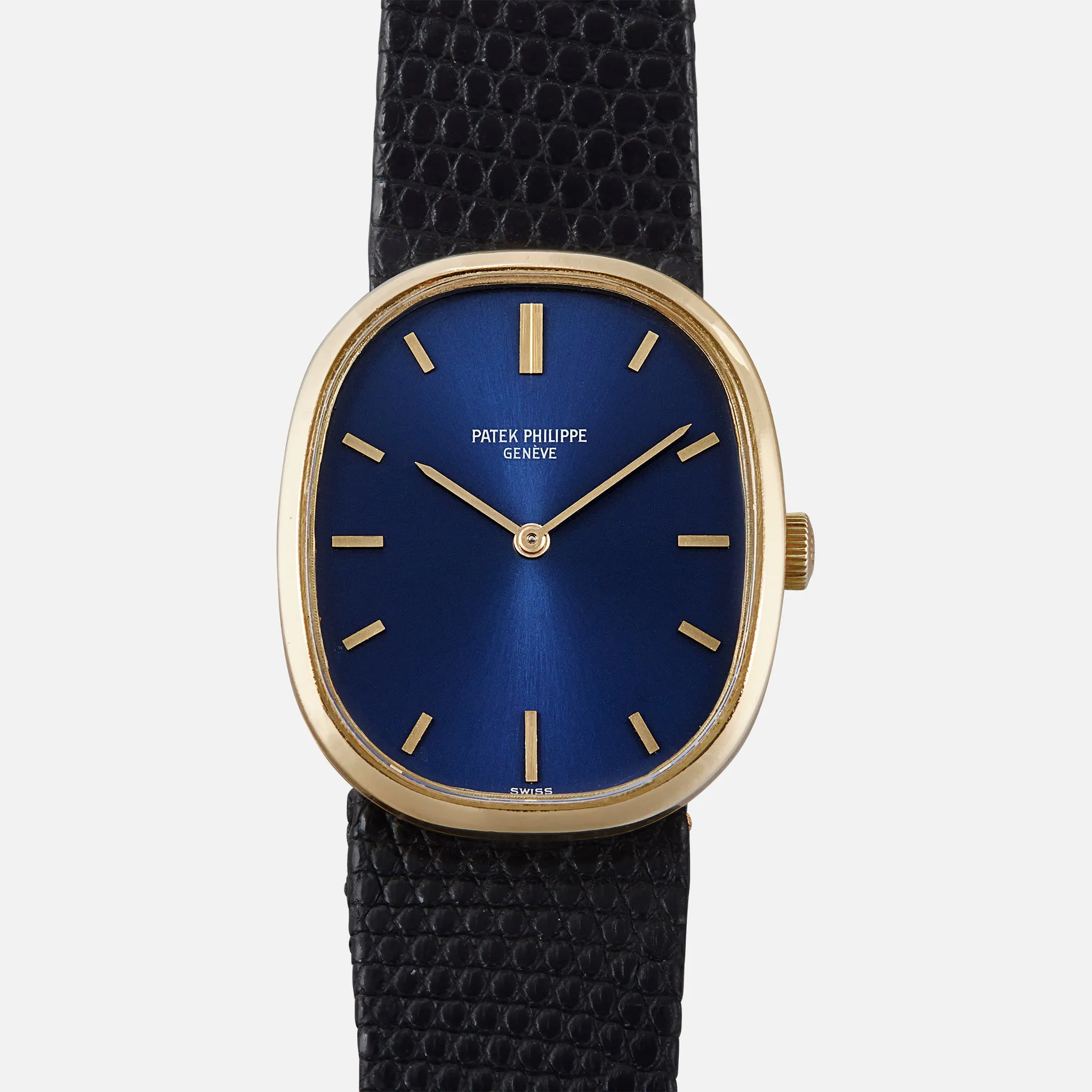 Patek Philippe Ellipse 3548J 32mm 18k yellow gold Blue