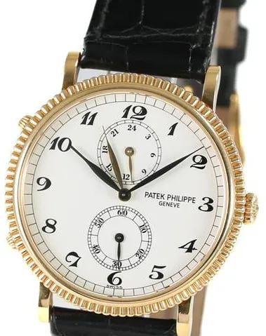 Patek Philippe Calatrava Travel Time 5034J-001 34mm Yellow gold White 2