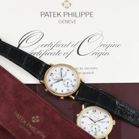 Patek Philippe Calatrava Travel Time 5034J-001 34mm Yellow gold White 9