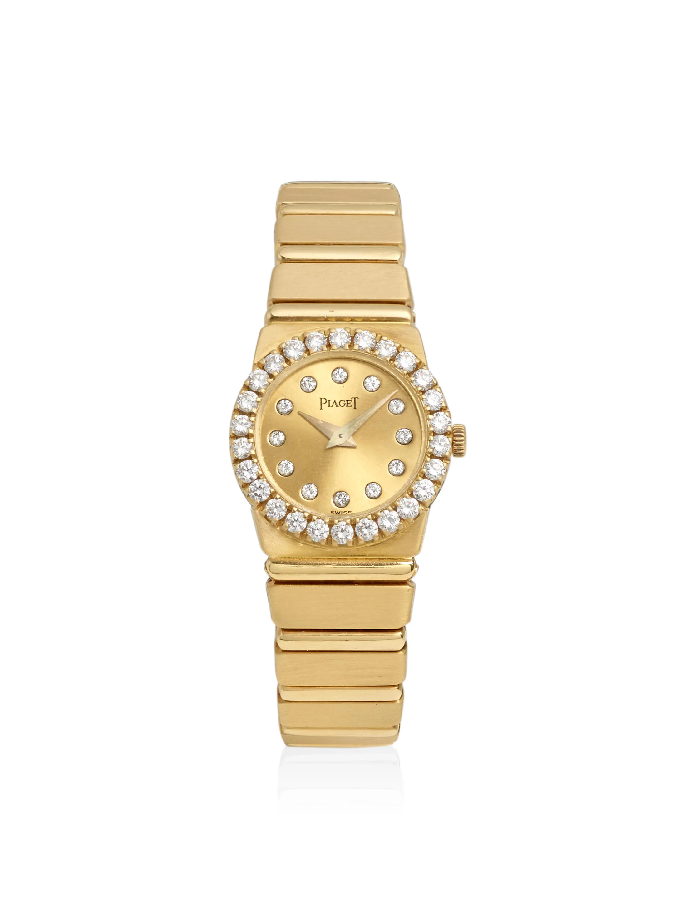 Piaget Polo 8296 C 701 21mm Yellow gold and Diamond Champagne