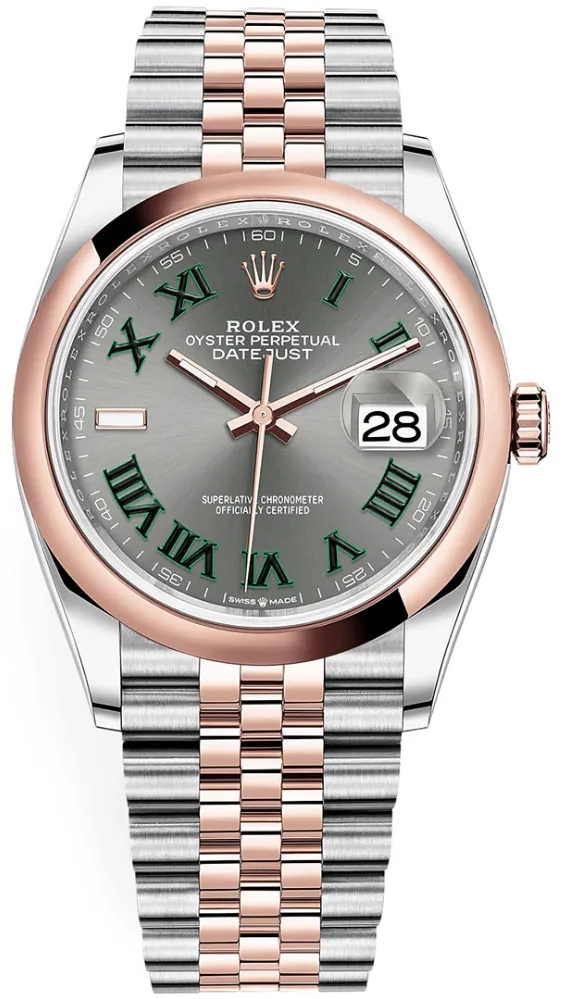 Rolex Datejust 126201 36mm Steel & rose gold Gray