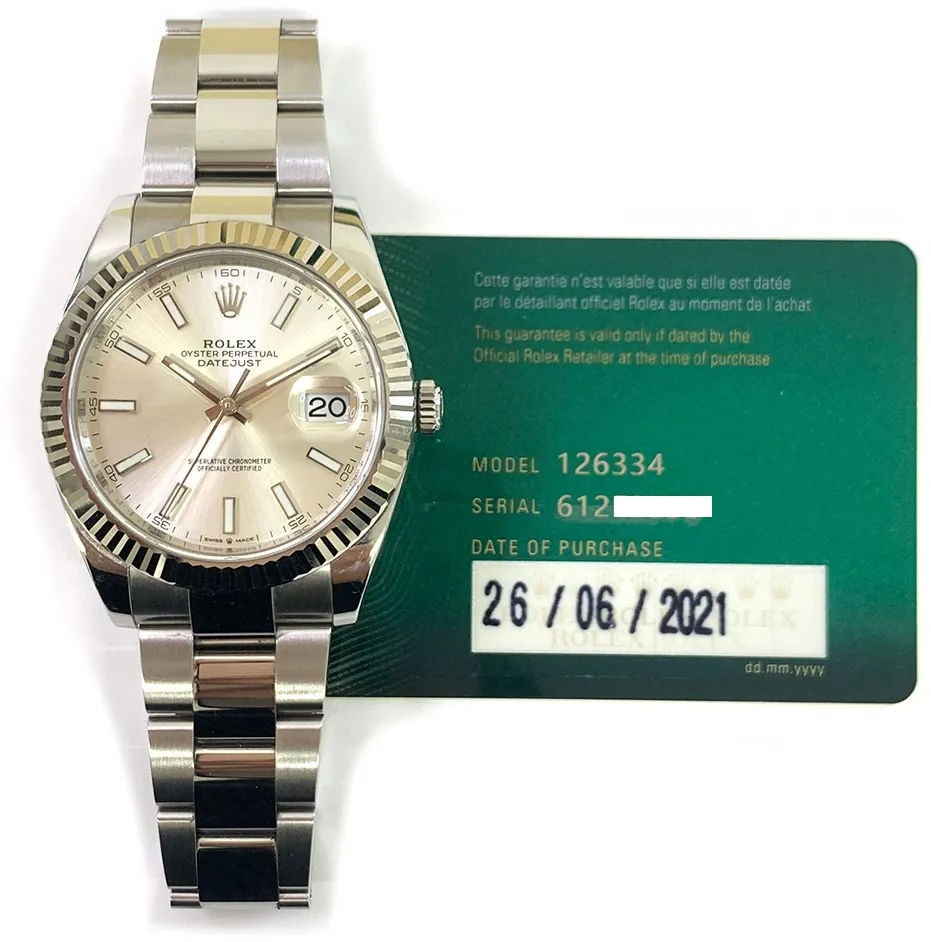 Rolex Datejust 126334 41mm Stainless steel Silver