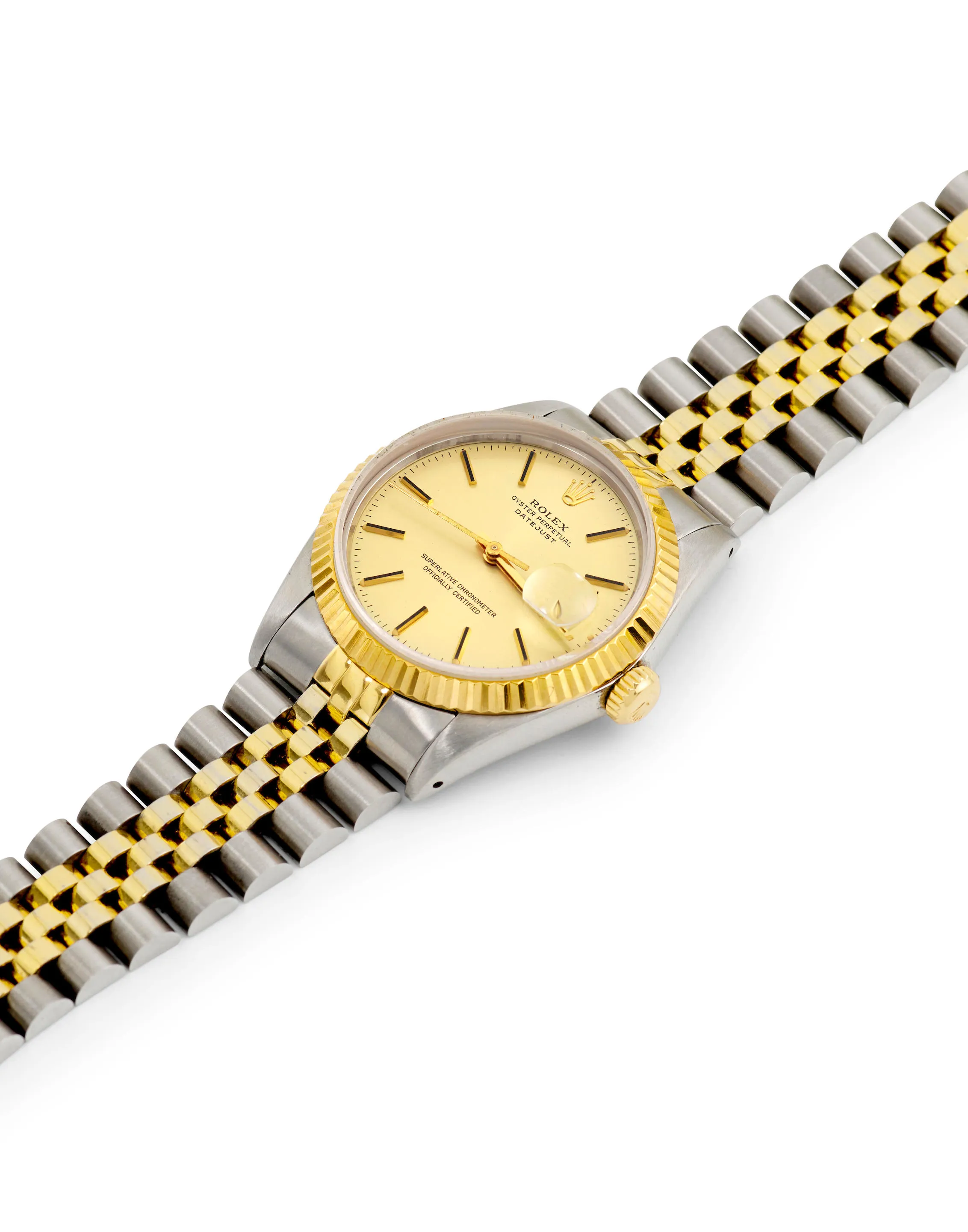 Rolex Datejust 16013 36mm Yellow gold and stainless steel Champagne 1