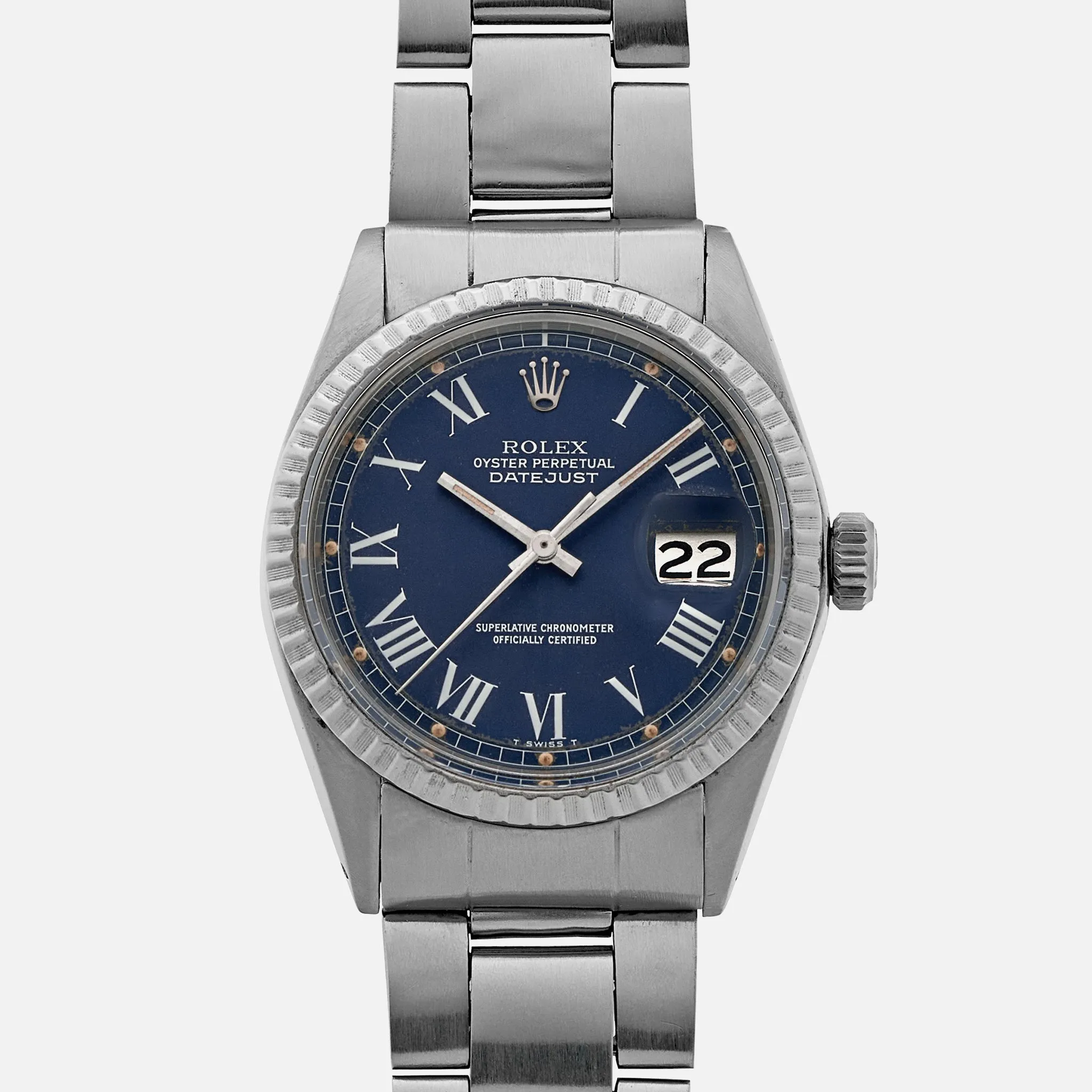 Rolex Datejust 1603 36mm Stainless steel Blue