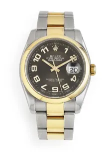 Rolex Datejust 36 116203 Yellow gold and Stainless steel Black