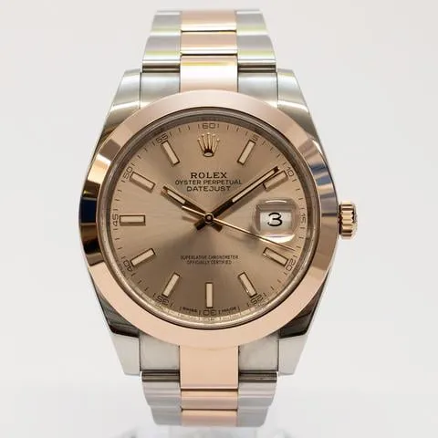 Rolex Datejust 41 126301 41mm Yellow gold and Stainless steel Brown