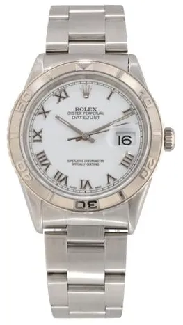 Rolex Datejust Turn-O-Graph 16264 36mm Stainless steel White