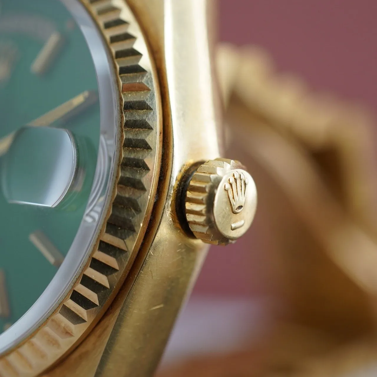 Rolex Day-Date 18038 36mm Yellow gold Green 4