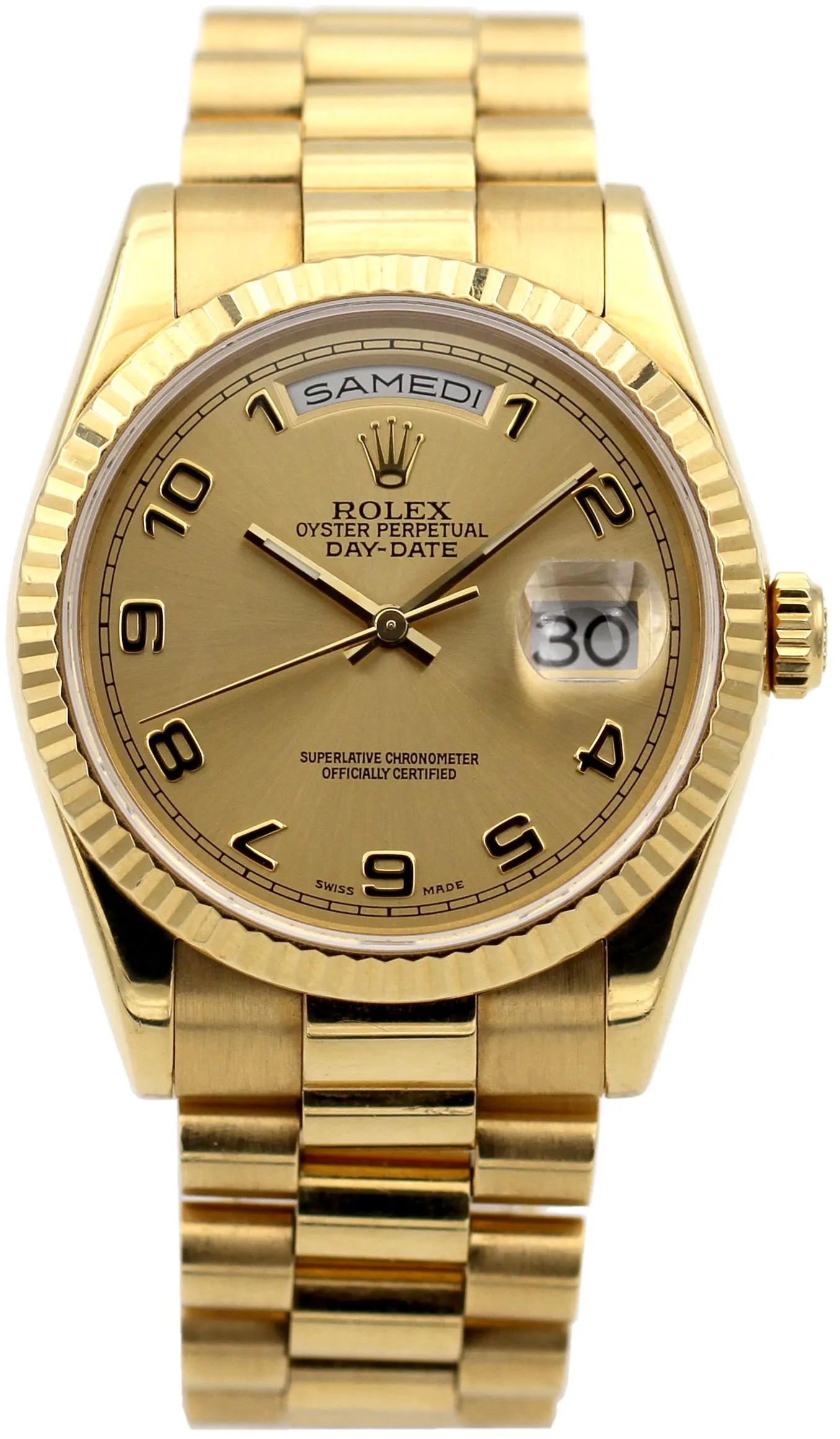 Rolex Day-Date 36 118238 36mm Yellow gold Golden