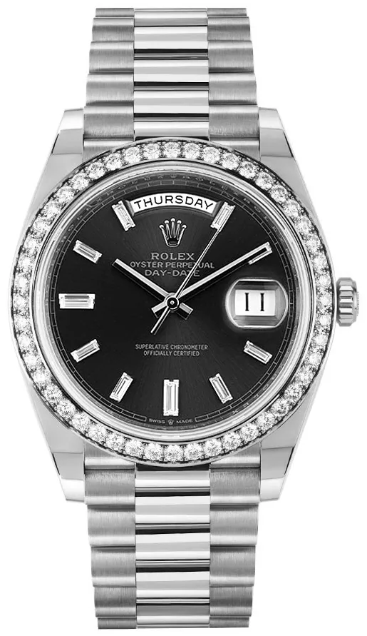 Rolex Day-Date 40 228349RBR 40mm White gold Black