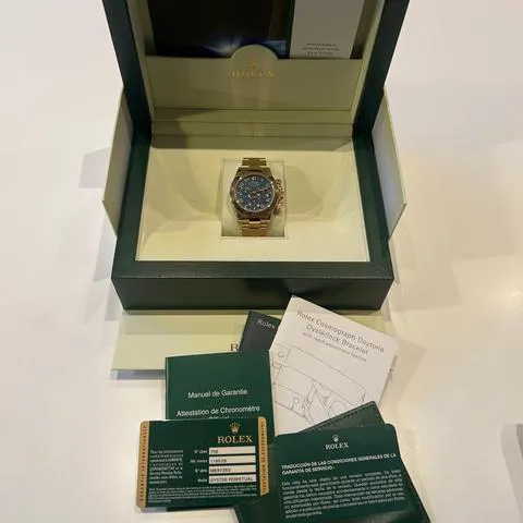 Rolex Daytona 116528 40mm Yellow gold Blue 4