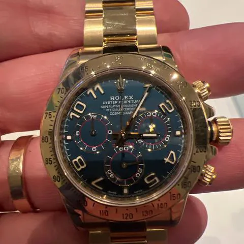 Rolex Daytona 116528 40mm Yellow gold Blue 12