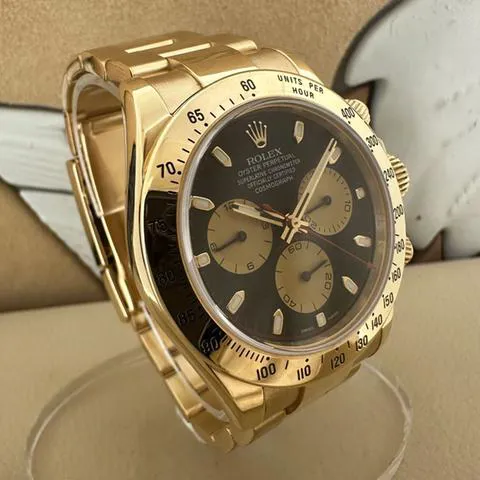 Rolex Daytona 116528 40mm Yellow gold Black 3