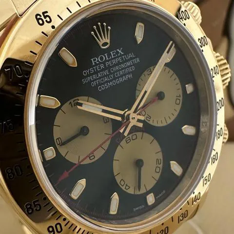 Rolex Daytona 116528 40mm Yellow gold Black 6