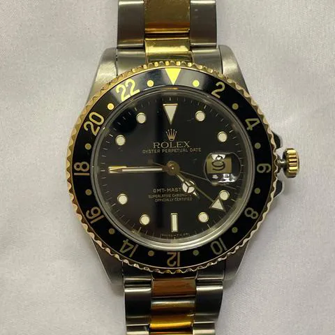 Rolex GMT-Master II 16713 40mm Yellow gold and Stainless steel Black 10