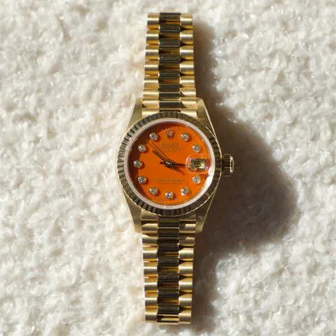 Rolex Datejust 69178G 26mm Yellow gold Red