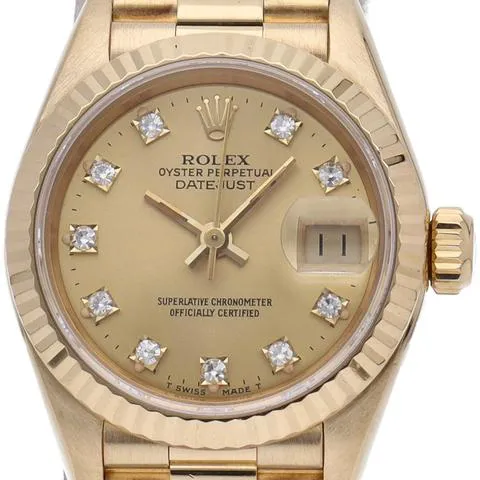 Rolex Datejust 69178G 26mm Yellow gold Champagne