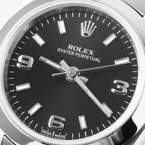 Rolex Oyster Perpetual 76080 23.5mm Stainless steel Black 5