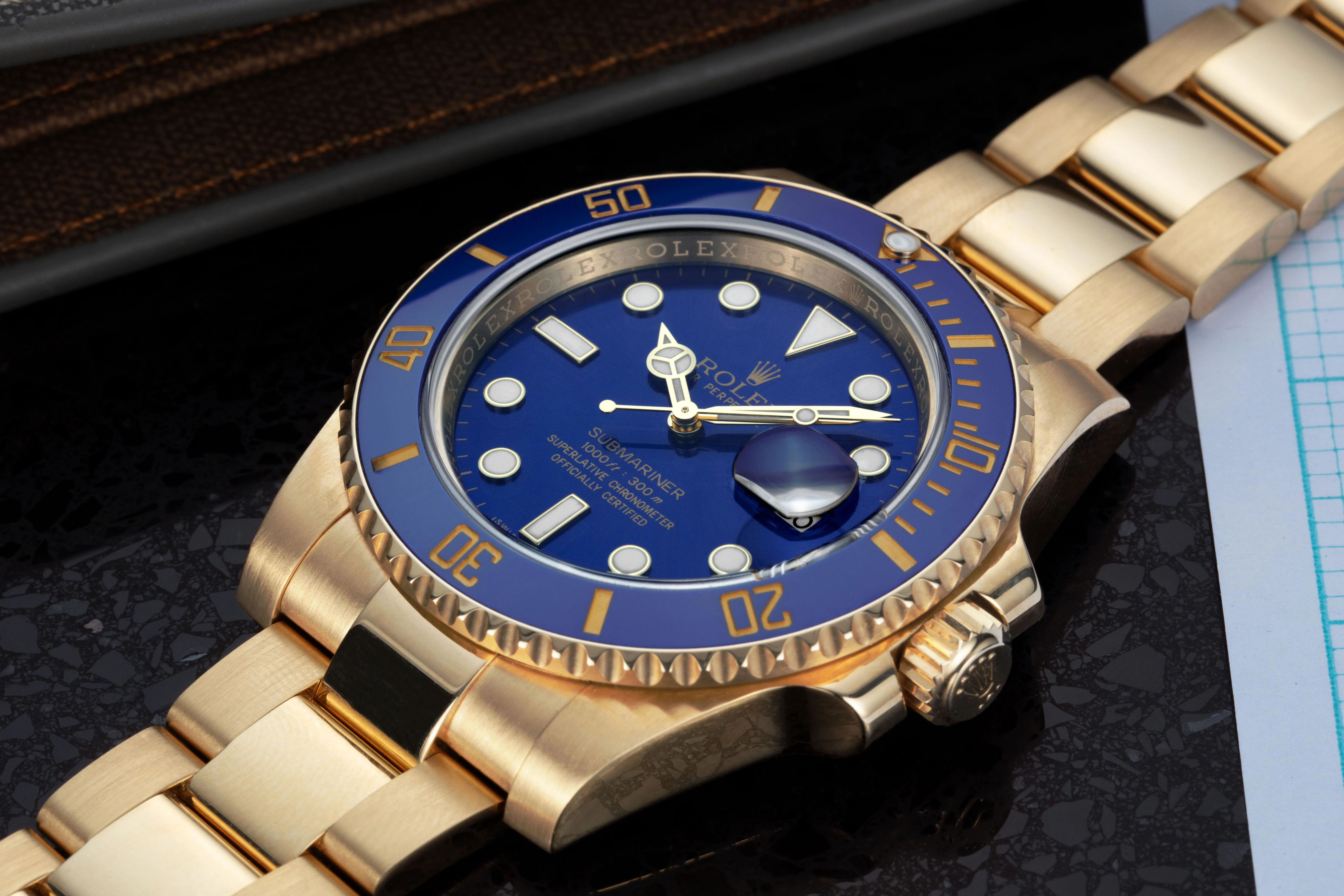 Rolex Submariner 116618LB 40mm Yellow gold Blue 7