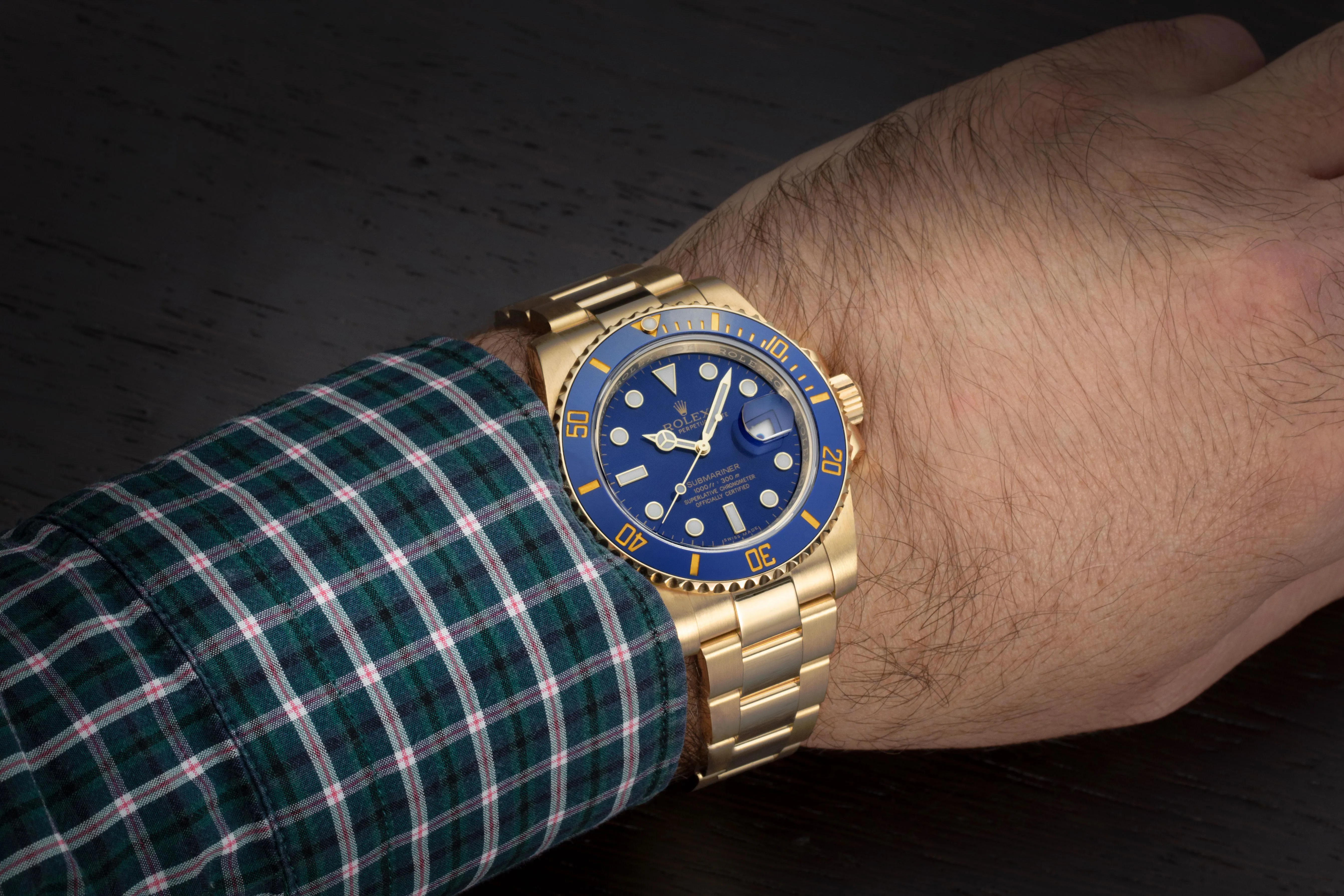 Rolex Submariner 116618LB 40mm Yellow gold Blue 2